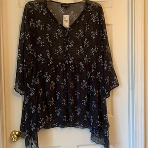 floral flowy dress/shirt